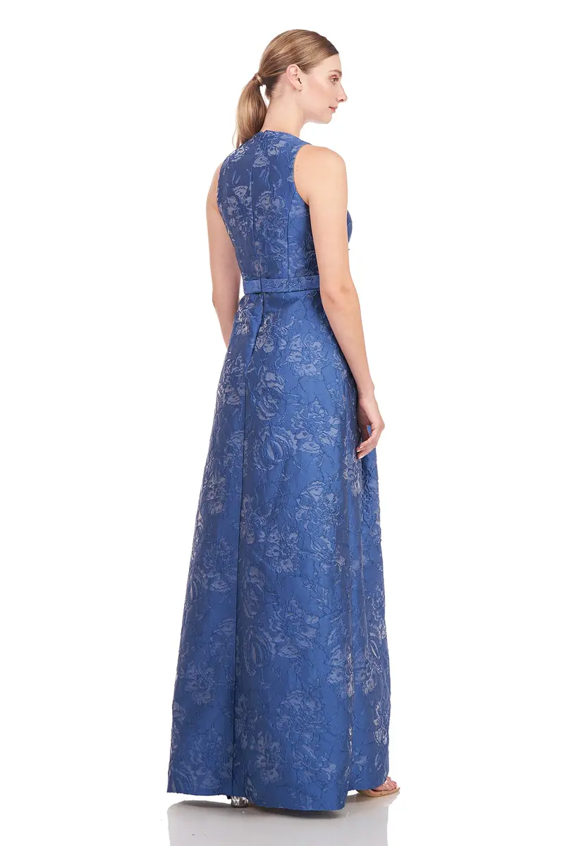 Adelaide Floral Jacquard Walk-Through Jumpsuit 2