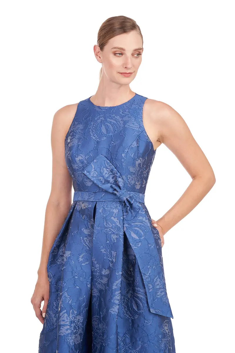 Adelaide Floral Jacquard Walk-Through Jumpsuit