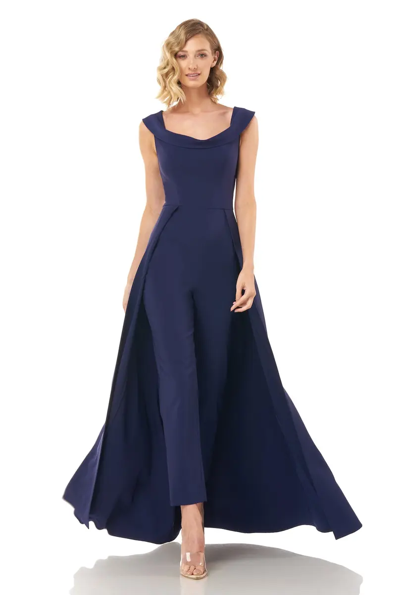 Alara Walk-Thru Stretch Crepe Jumpsuit