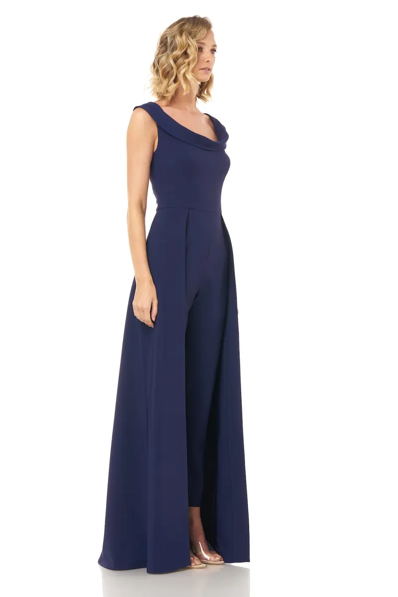 Alara Walk-Thru Stretch Crepe Jumpsuit