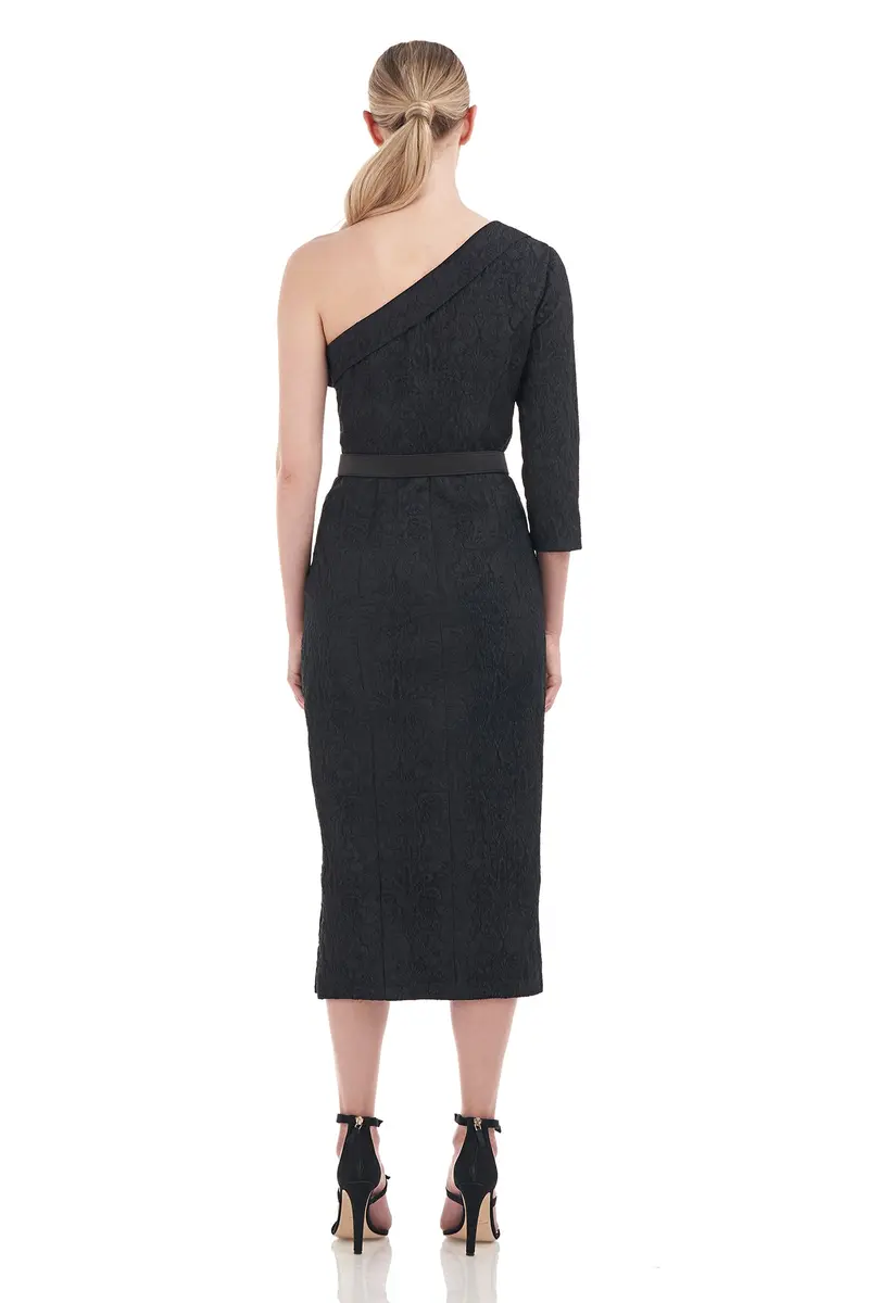 Ariella Stretch Jacquard Midi Dress 2