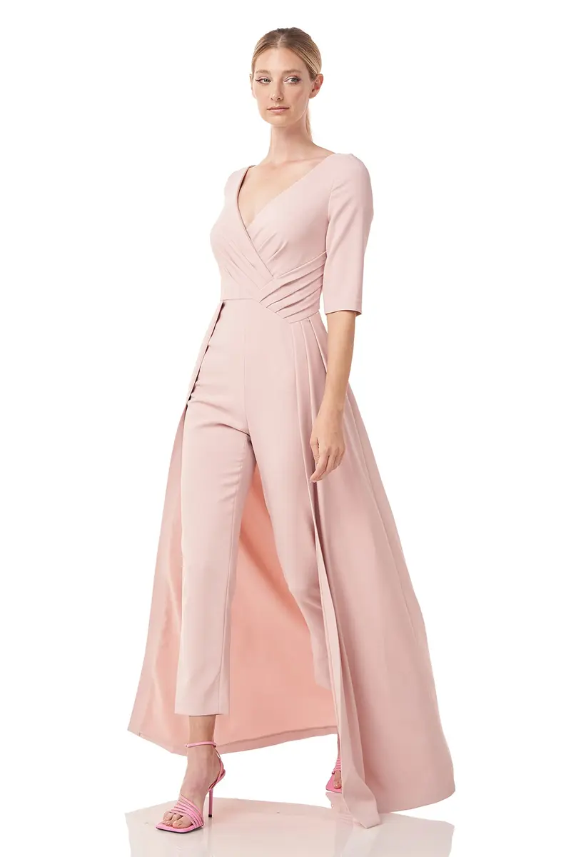 Daphne Stretch Crepe Walk-Thru Jumpsuit