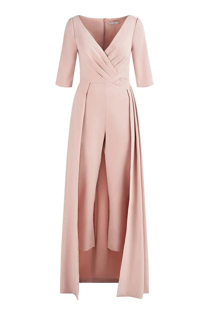 Daphne Stretch Crepe Walk-Thru Jumpsuit