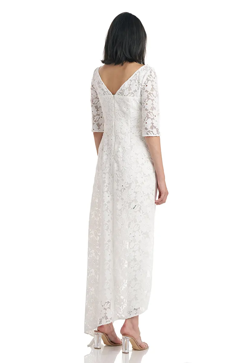 Delia Embroidered Lace Walk-Thru Jumpsuit