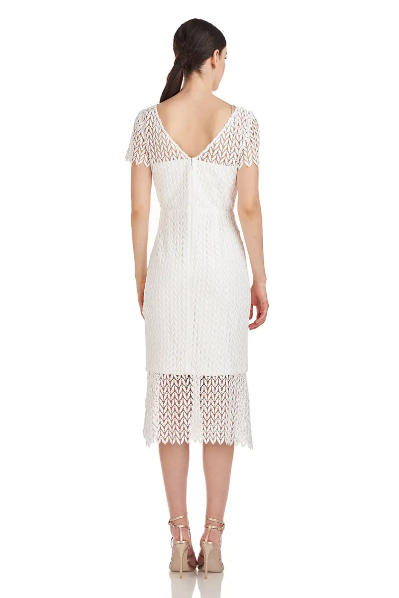 Elegant Bateau-Neck Tatum Lace Dress 2