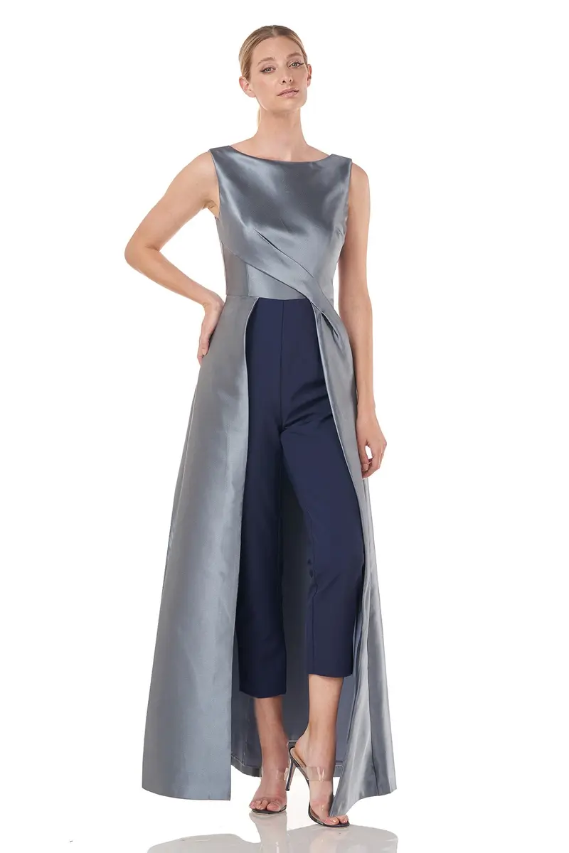 Emiliana Boat-Neck Pleated Twill Jumpsuit