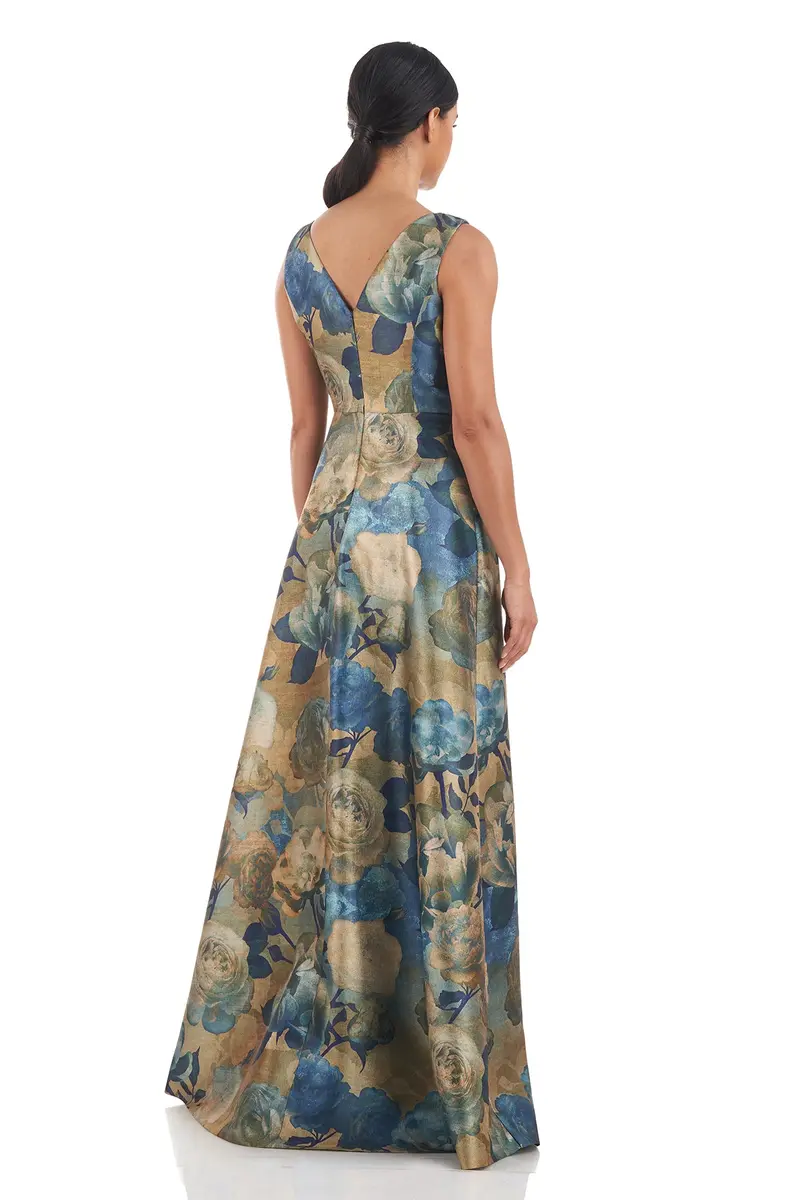 Emiliana Organza Pleated Jumpsuit with Skinny Leg 2
