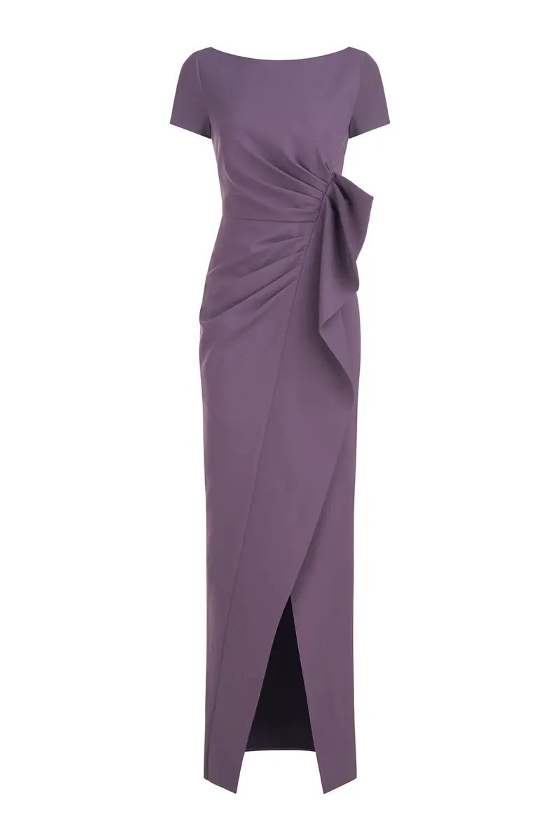 Franca Elegant Stretch Crepe Column Gown