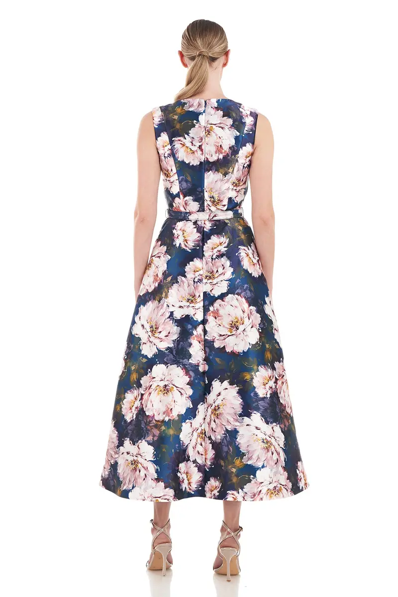 French Rose Mikado Walk-Thru Jumpsuit