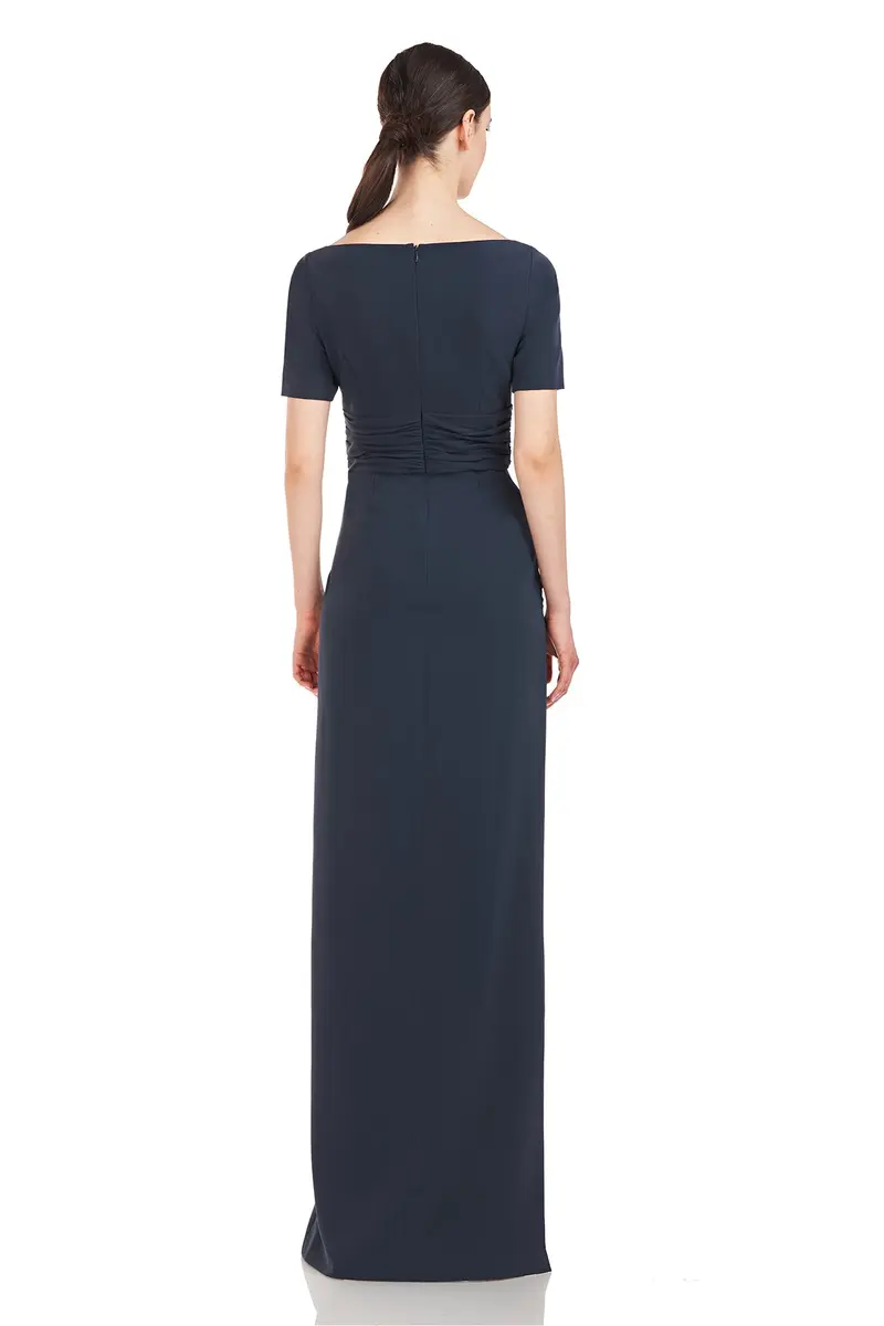 Kay Unger Garbo Stretch Crepe Column Gown 2