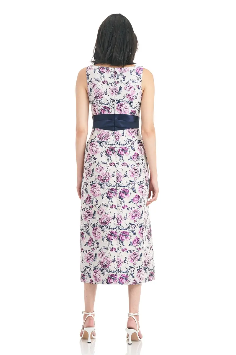Lila Vintage-Inspired A-Line Tea-Length Dress 2