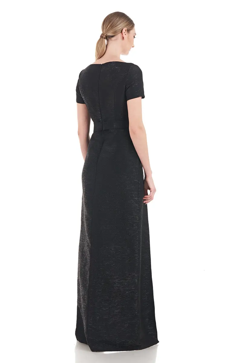 Olympia Metallic Accent Jumpsuit with Bow Waistband 2