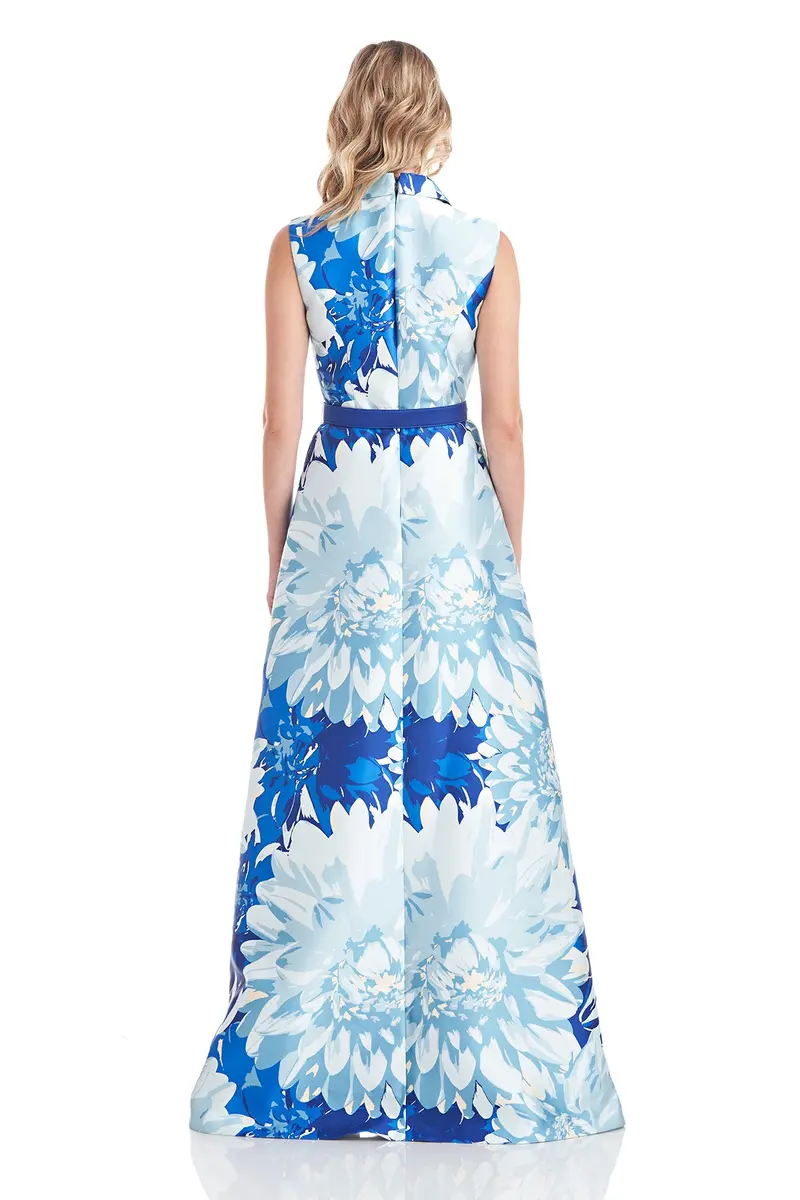 Parker Floral Mikado Walk-Through Jumpsuit 2