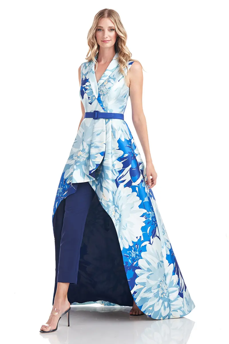Parker Floral Mikado Walk-Through Jumpsuit