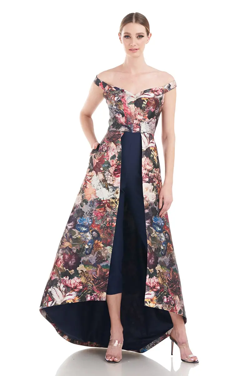 Sophia Victorian Floral Off-Shoulder Jumpsuit