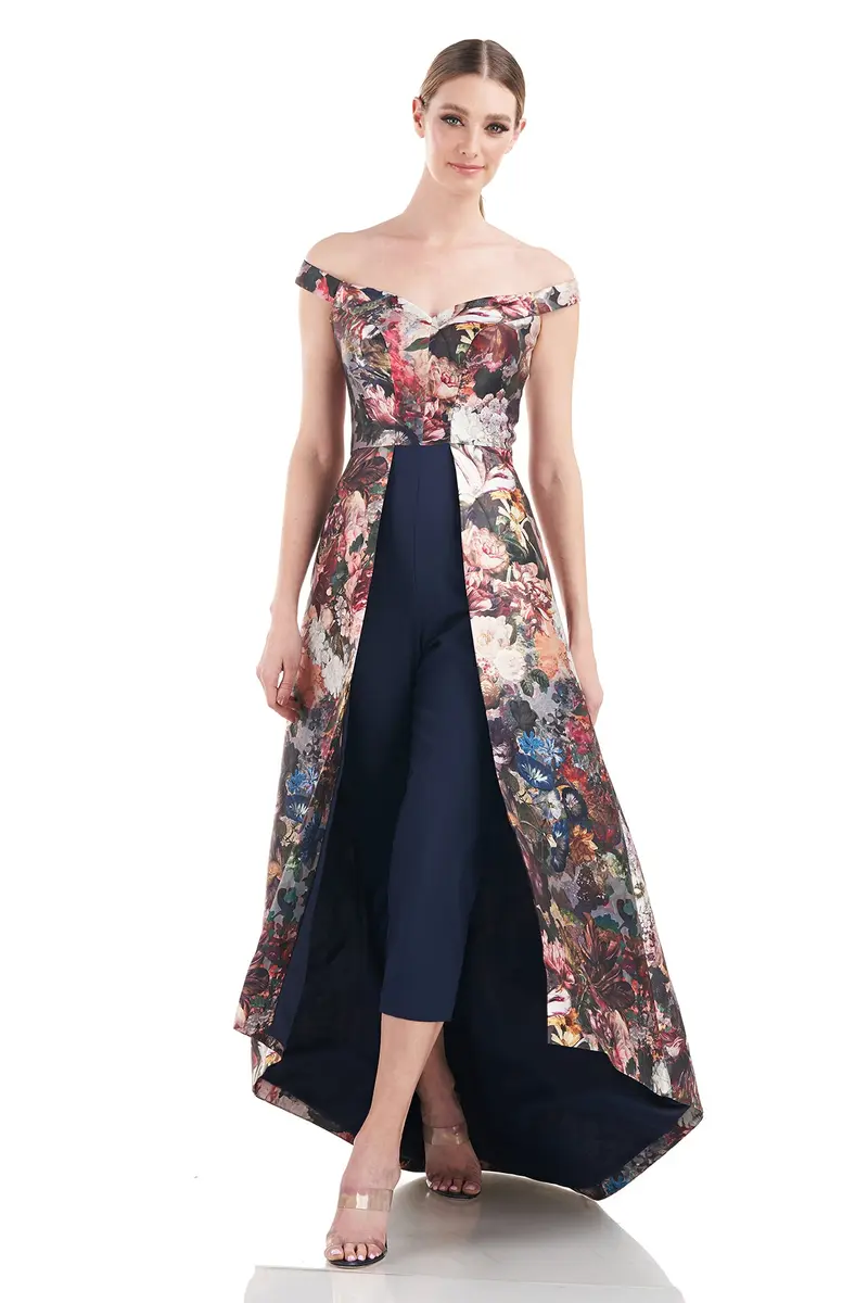 Sophia Victorian Floral Off-Shoulder Jumpsuit