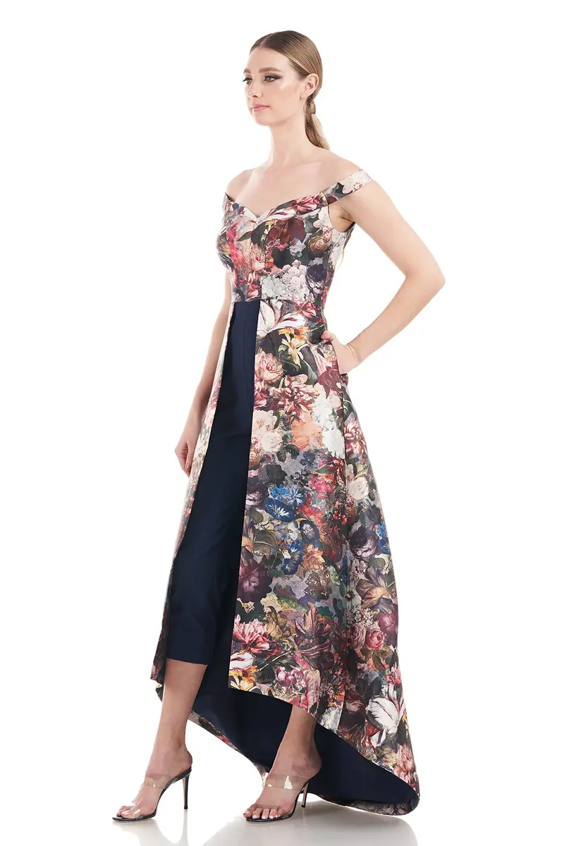 Sophia Victorian Floral Off-Shoulder Jumpsuit
