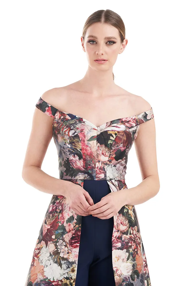 Sophia Victorian Floral Off-Shoulder Jumpsuit