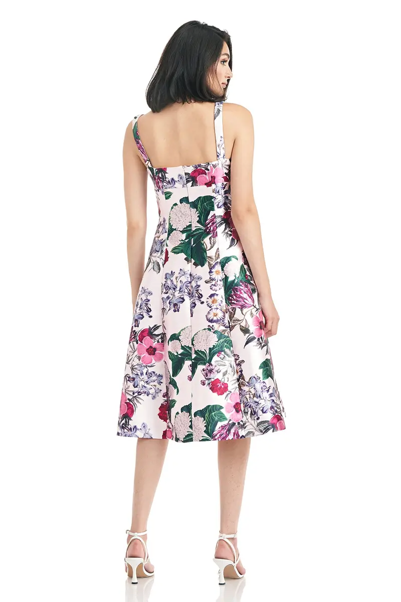 Sylvia Empire Waist Floral Dress with Pockets 2