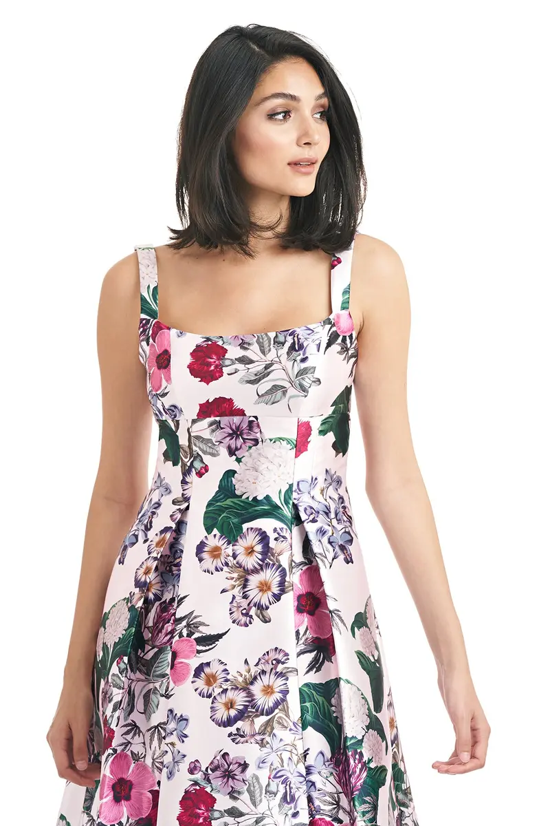 Sylvia Empire Waist Floral Dress with Pockets